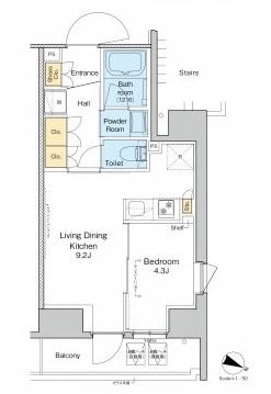 プラウドフラット渋谷笹塚 間取り