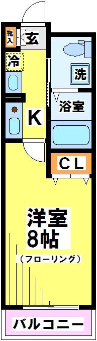 アンビックスつつじヶ丘　A棟 1316号室 間取り