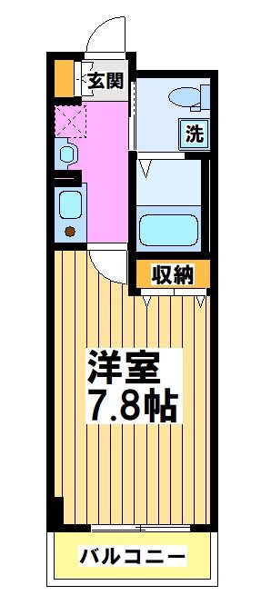 アンビックスつつじヶ丘　A棟 1520号室 間取り