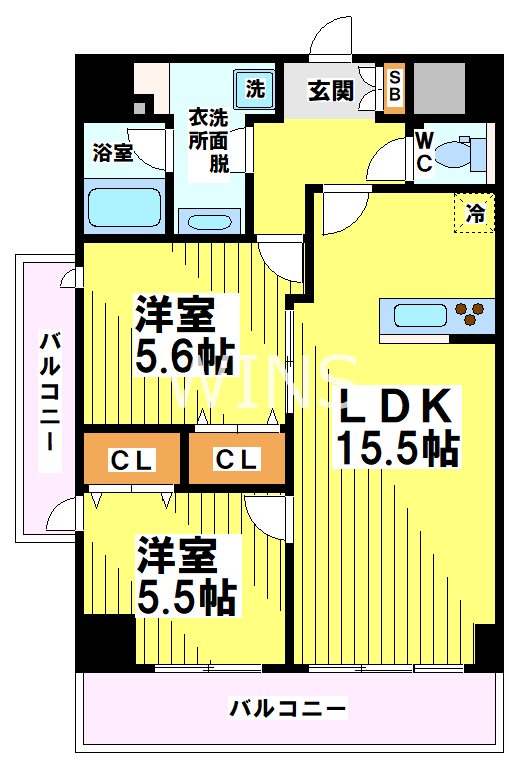 福岡県福岡市東区箱崎ふ頭３丁目 間取り