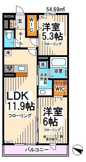 CRESCENTE経堂壱番館 間取り