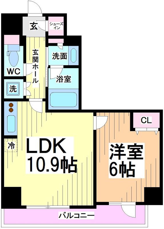 レジディア笹塚Ⅲ  間取り
