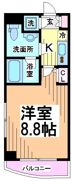 CYNTHIA FOUR-D DAITABASHI  間取り