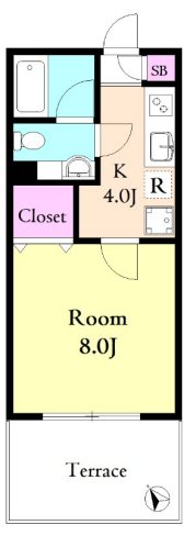 アネーロ調布 102号室 間取り