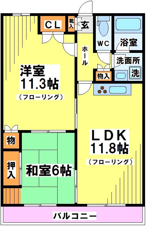アヴァンセつつじヶ丘 間取り