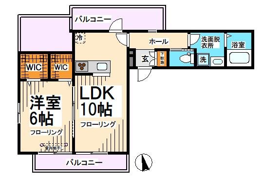エルミタージュ桜上水南  間取り