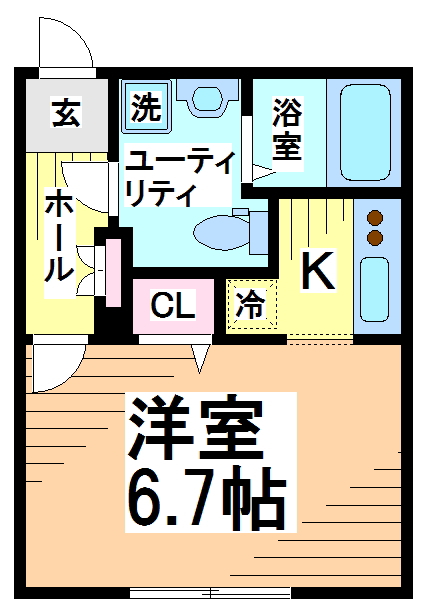 ZESTY幡ヶ谷　 間取り図