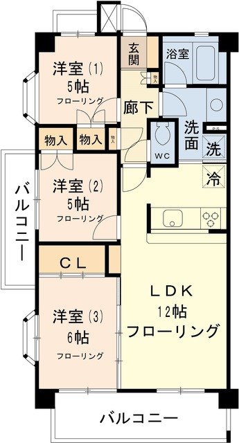 フローレル北烏山 間取り図