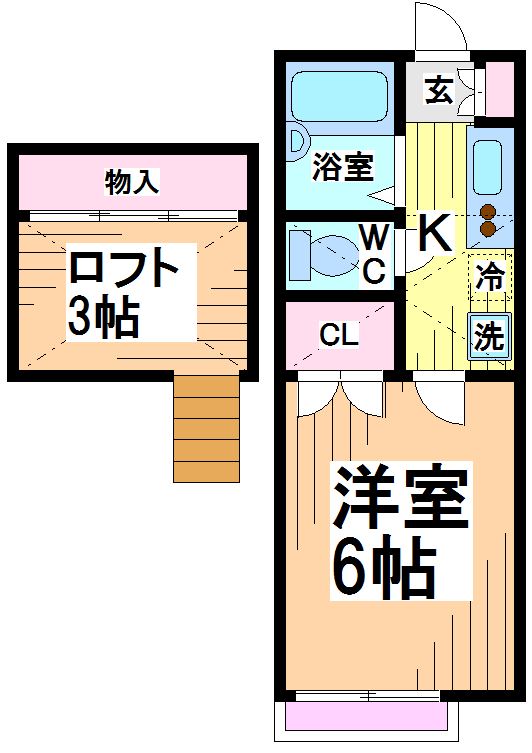 ハイツコスモス 間取り