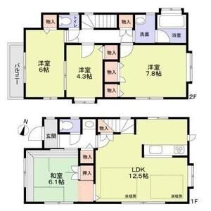 桜上水3丁目戸建て 間取り