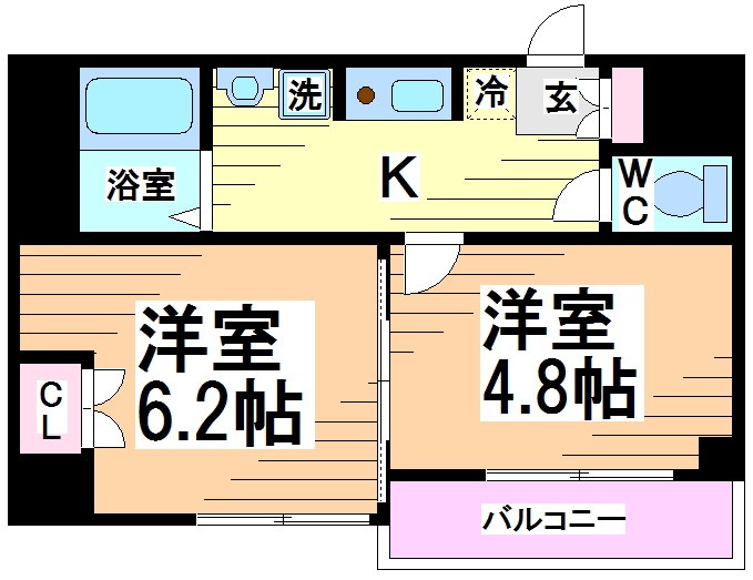 エスコート代田橋　  間取り