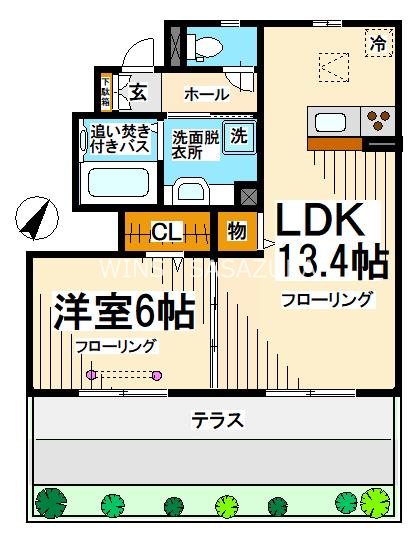 Lamer桜上水1 間取り
