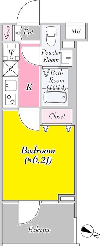 R.hours　Sasazuka  間取り