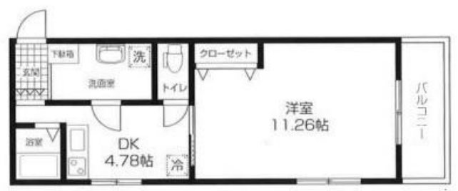 リライズ国領Ⅱ 107号室 間取り