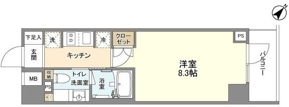 YSレジデンス代田橋 間取り