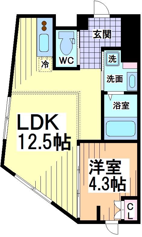 EXAM笹塚  間取り