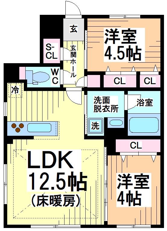 ラクラス中野南台 間取り