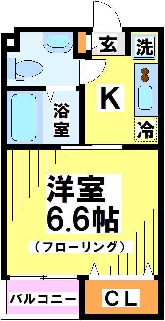 ルーブル調布弐番館 102号室 間取り