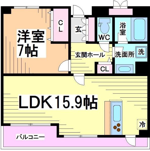 ガーデン杉並方南　 間取り