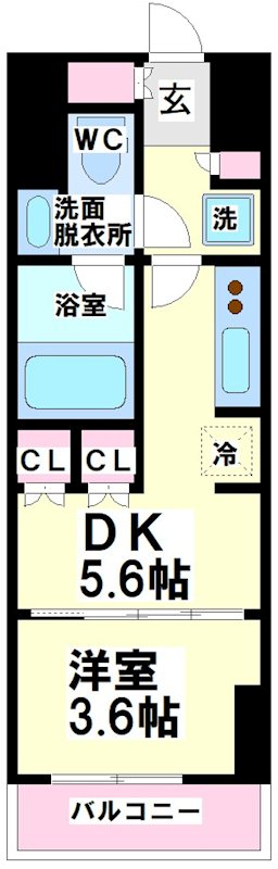 ワンルーフレジデンス中野南台 間取り