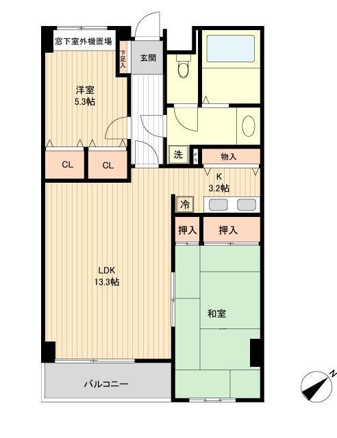 コンフォート双葉 間取り