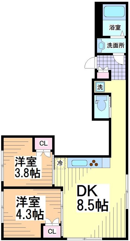 EXAM下北沢Ⅱ 間取り