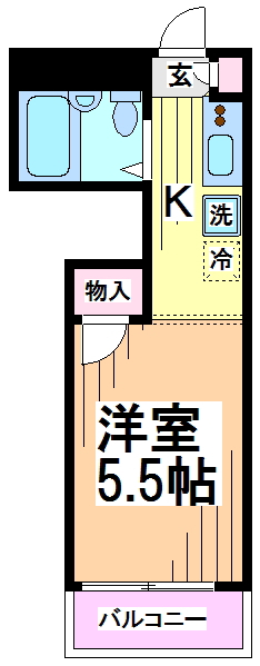 コーポラス佐方 間取り