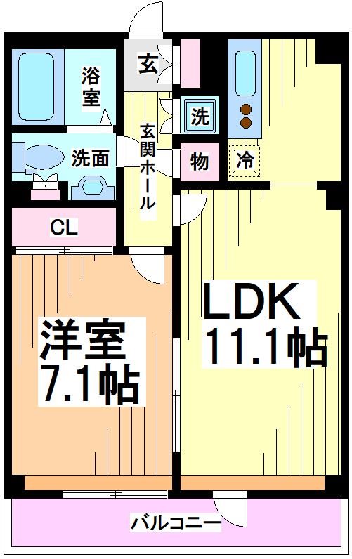 ルーブル代田橋  間取り