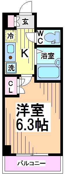 エスコート代田橋  間取り