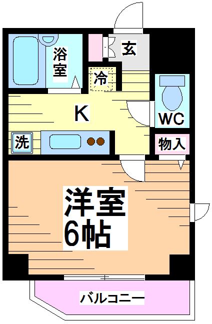 ルーブル中野南台  間取り