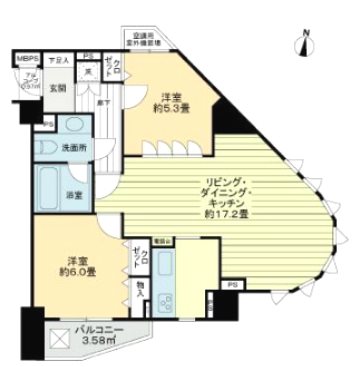 ライオンズガーデン初台  間取り