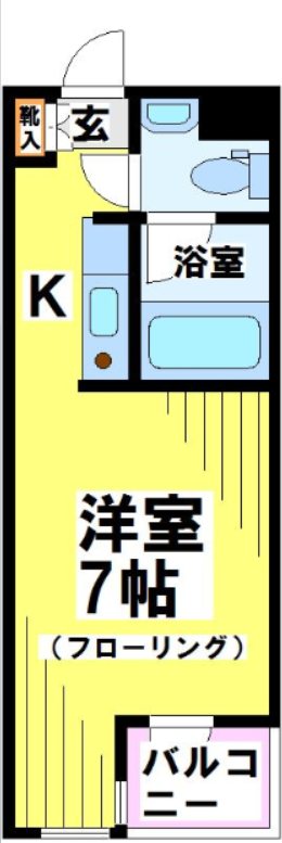 グレース成城 B206号室 間取り