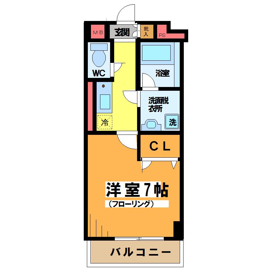 ディクオーレ仙川 408号室 間取り