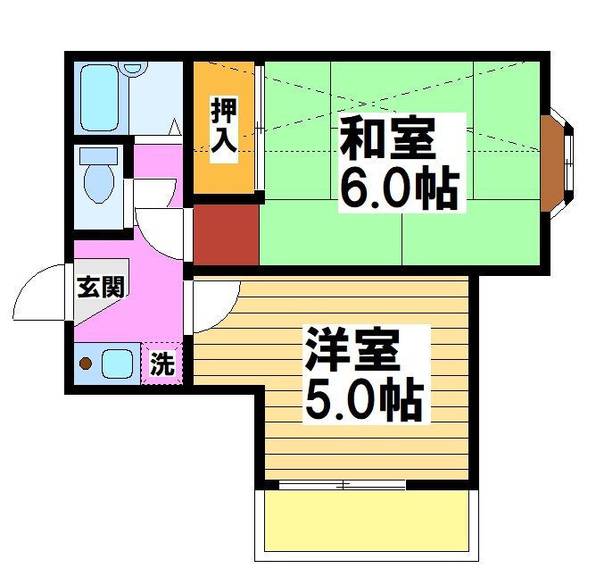ハイム21 102号室 間取り