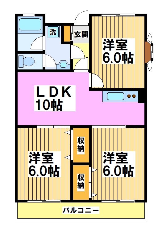 サンパラッツオ壱番館 間取り