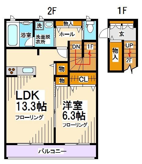 サントル上北沢 間取り図