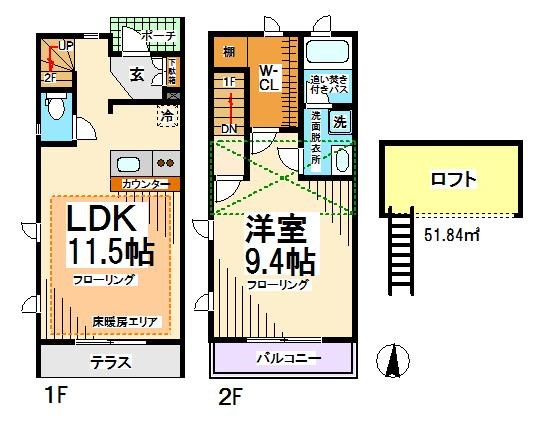 アヴェニール上北沢  間取り