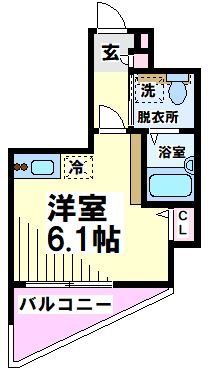 トーシンフェニックス初台弐番館  間取り