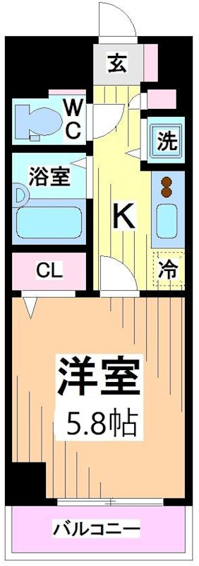 トーシンフェニックス初台  間取り