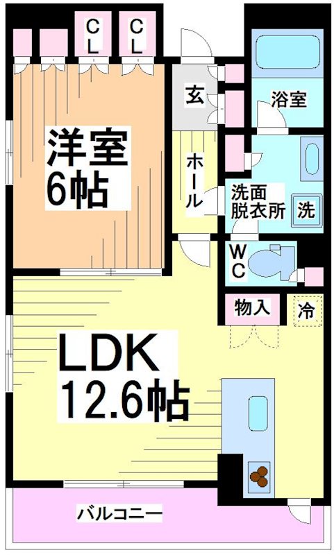 パークアクシス幡ヶ谷 間取り