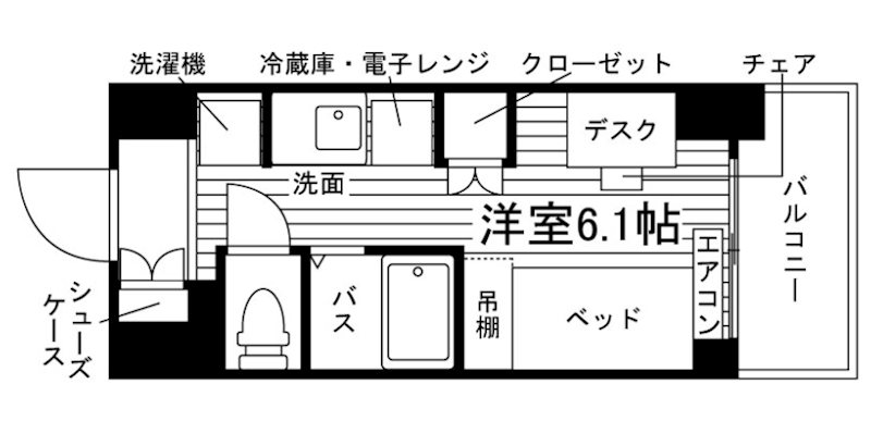 プレディアフラット調布 間取り
