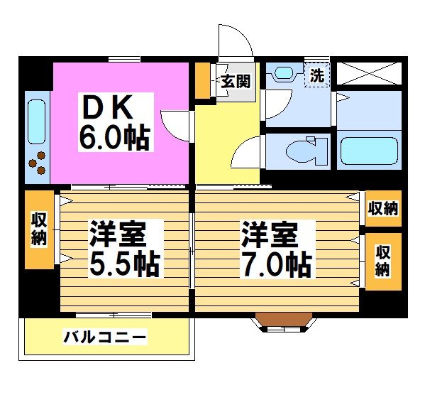 ウエルストンヒルズ 302号室 間取り