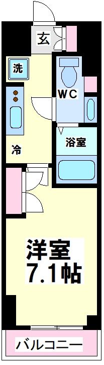 レジディア笹塚Ⅱ　 間取り