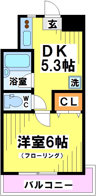 コーポタムラ 206号室 間取り