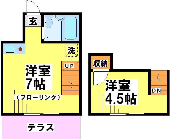 アティアス柴崎 103号室 間取り