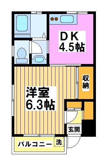 第一清和コーポ 間取り