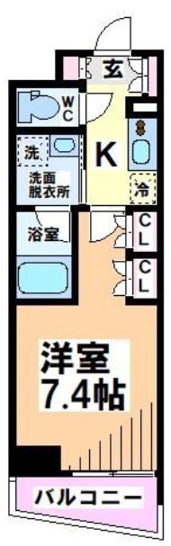 プラウドフラット渋谷笹塚 間取り