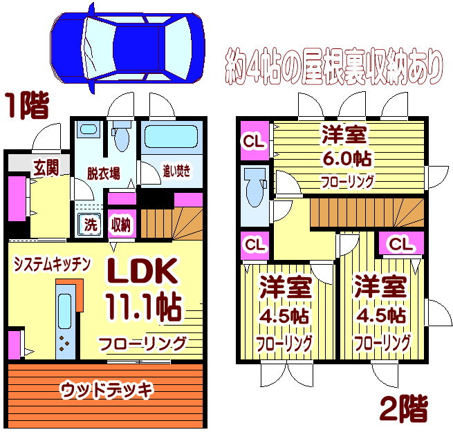 ミルクリーク深大寺テラス 間取り