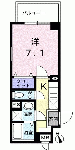 ドミール中野南台 間取り