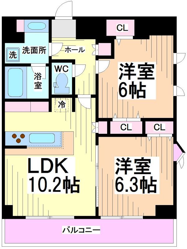 コンフォリア下北沢 間取り
